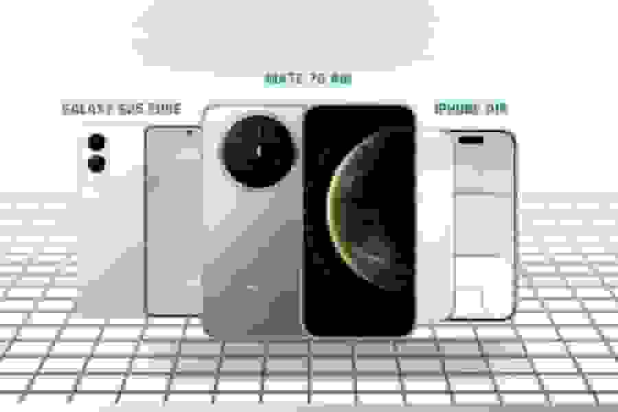 مقایسه هواوی میت 70 ایر با آیفون ایر و گلکسی S25 اج
