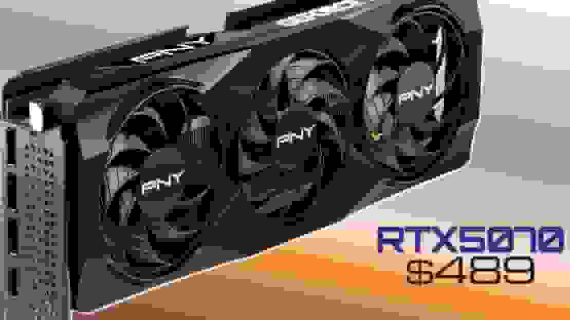 کاهش تاریخی قیمت کارت گرافیک RTX 5070 به 489 دلار در Walmart