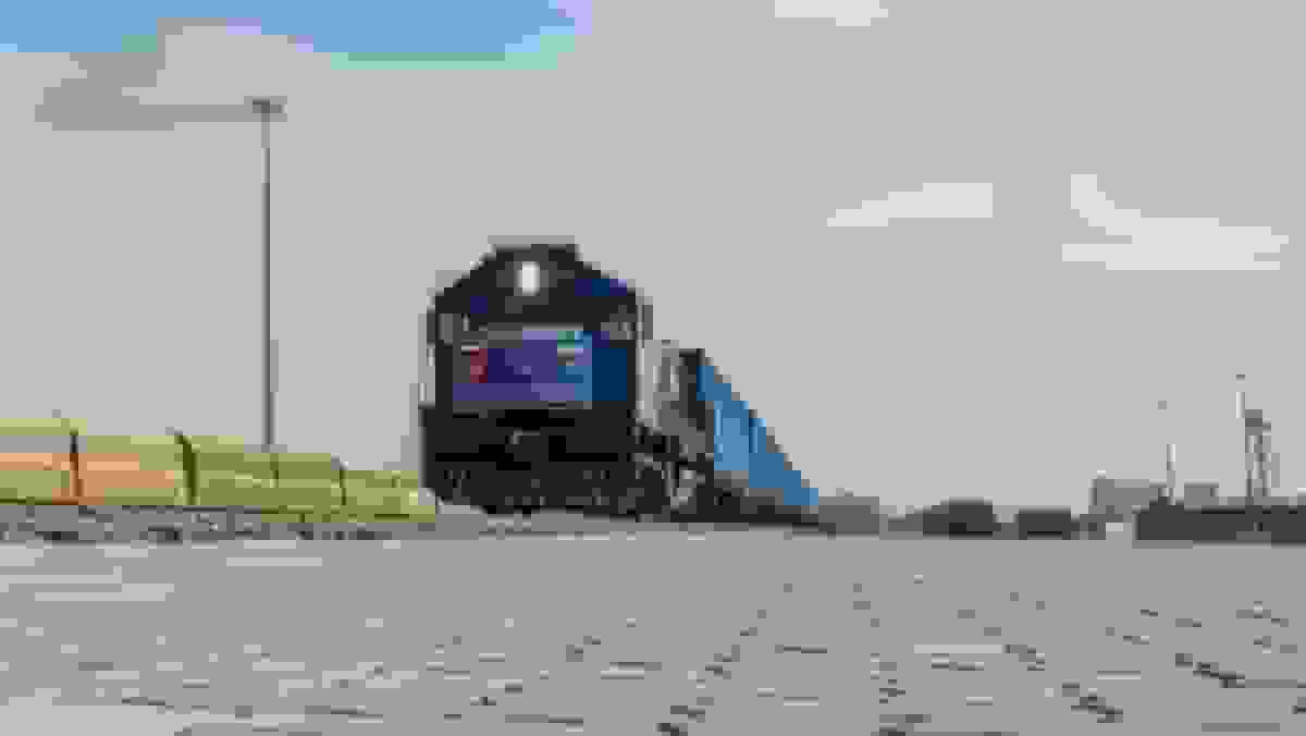 برخورد قطار زاهدان - خاش با واگن باری در ایستگاه زاهدان