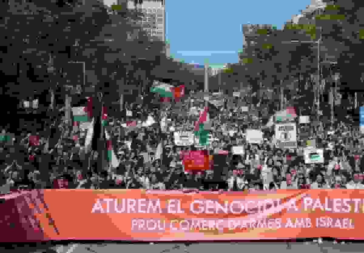 خروش مردم در بارسلون، مادرید، رم و لیسبون علیه جنایات رژیم صهیونیستی