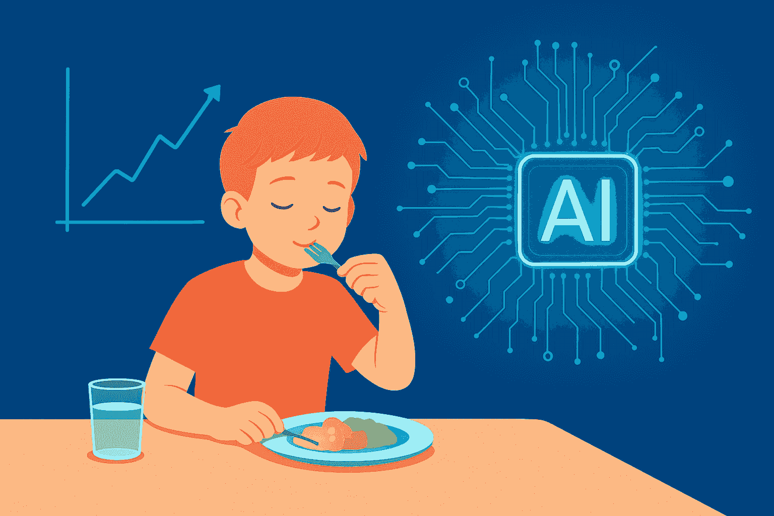 هوش مصنوعی میزبان وعدههای غذایی کودکان برای مقابله با چاقی