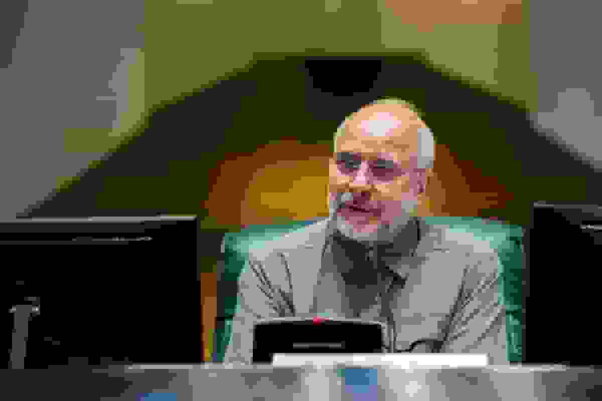 حضور رئیس مجلس در مراسم یادبود سردار افشار