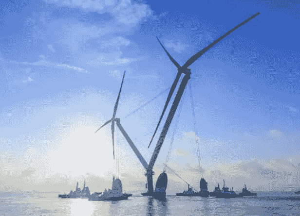 توسعه بزرگترین توربین بادی شناور ۵۰ مگاواتی جهان در چین