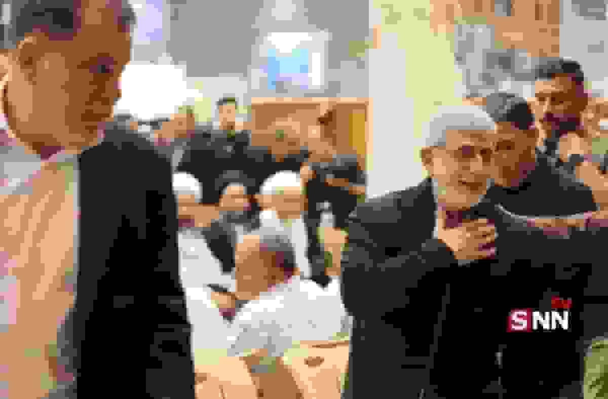 حضور سردار قاآنی در مراسم ختم همسر آیتالله سیستانی