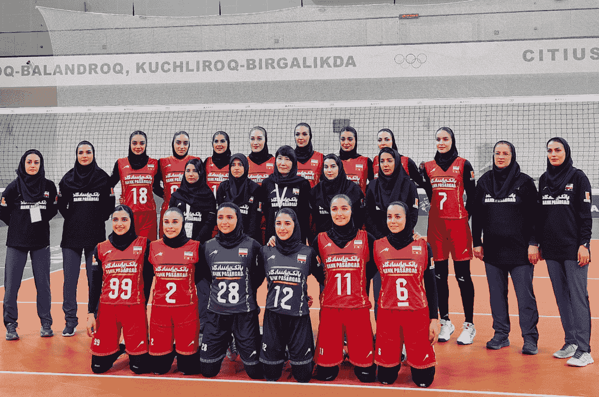 شروع قدرتمند تیم ملی والیبال زنان ایران در مسابقات قهرمانی آسیای مرکزی