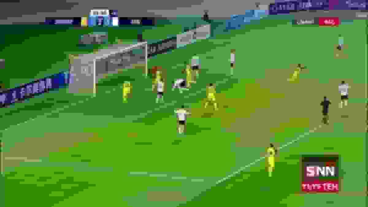 گل دوم سپاهان به آخال در دقیقه ۹۶