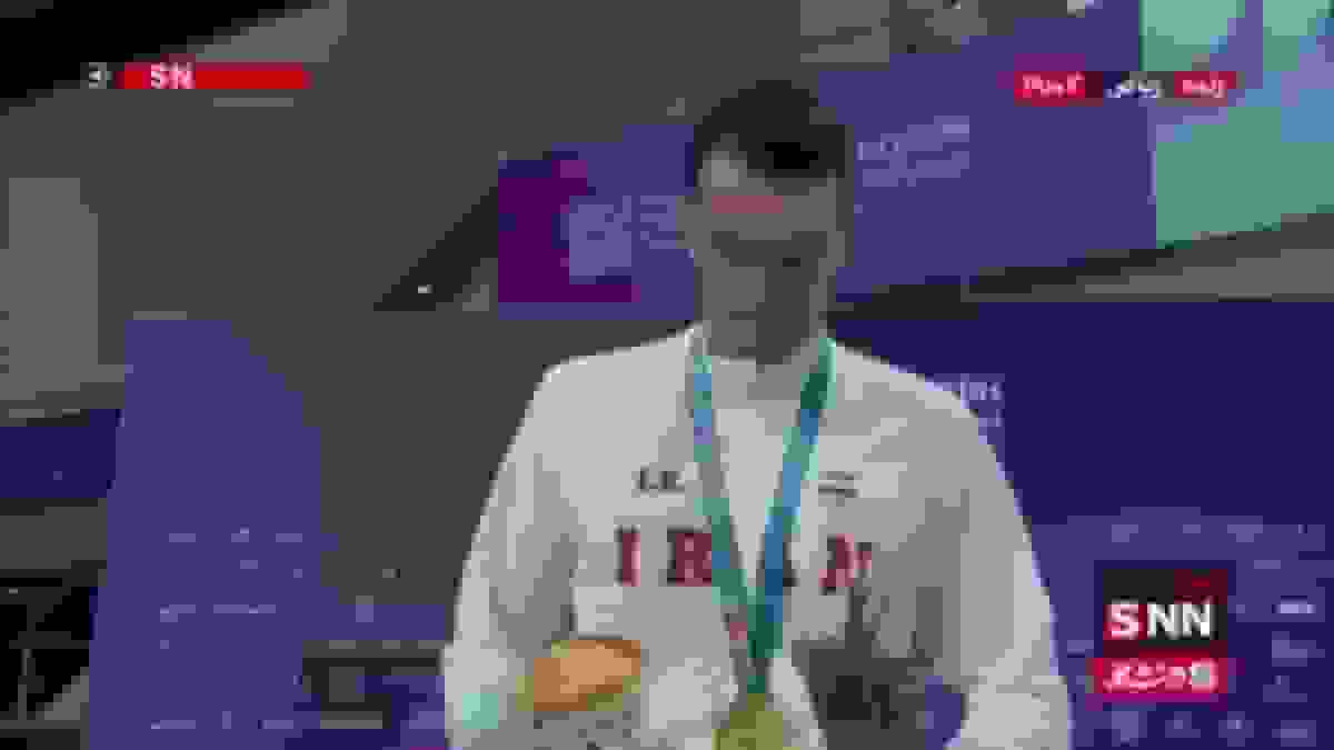 اهدای مدال طلا و پخش سرود ایران در مسابقات کشورهای اسلامی