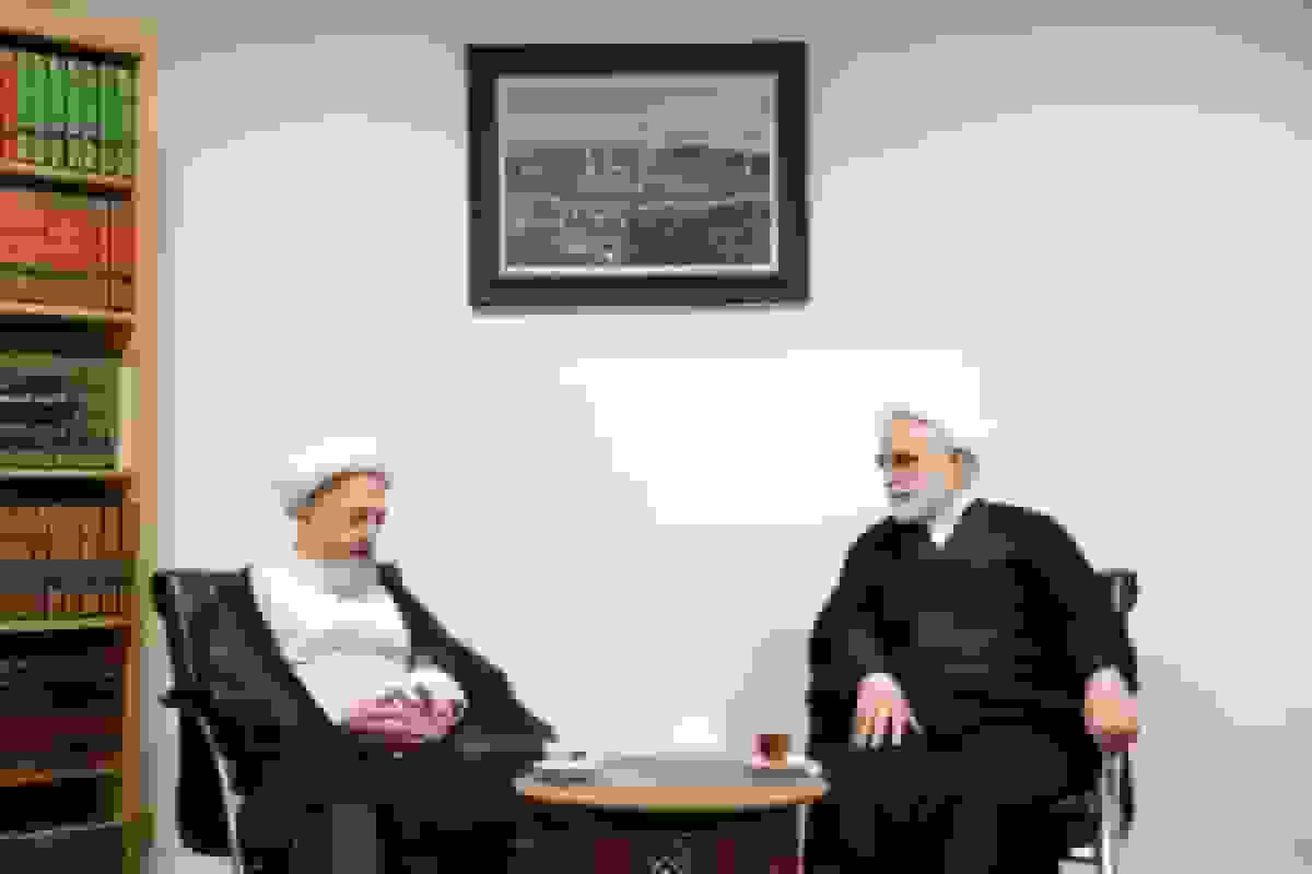 دیدار رئیس قوه قضائیه با آیتالله سبحانی در قم