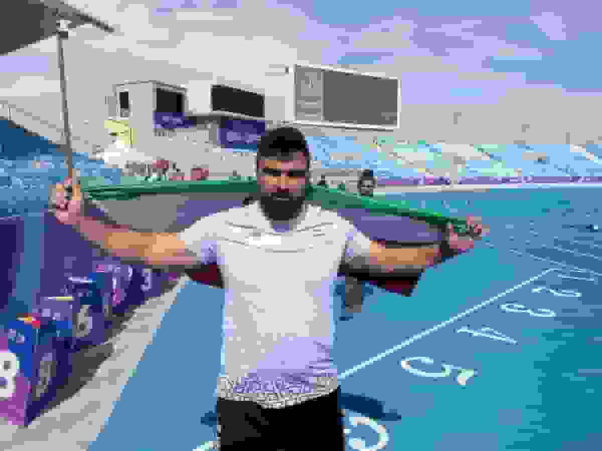 یاسین خسروی با پرتابی درخشان طلایی شد