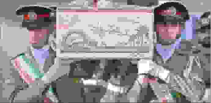 تشییع پیکر ۱۳ شهید گمنام در خراسان رضوی در روز شهادت حضرت زهرا (س)