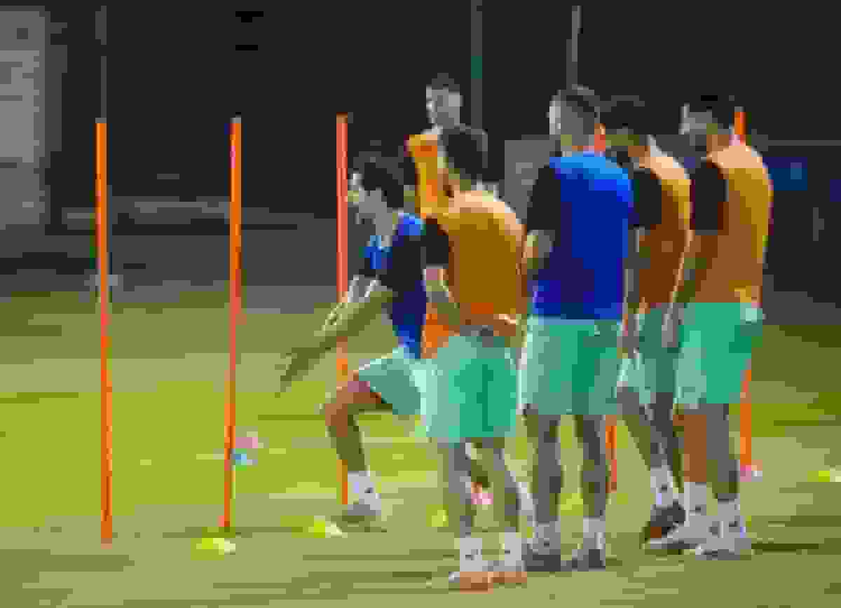 دیدار تیم ملی فوتبال ایران با ازبکستان; آخرین تمرین تیم ملی