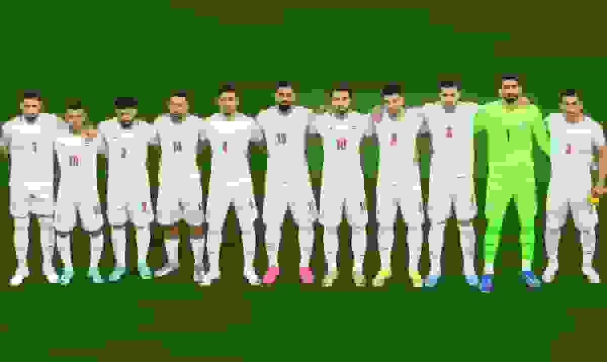 پوستر تیم ملی فوتبال ایران قبل از بازی با ازبکستان