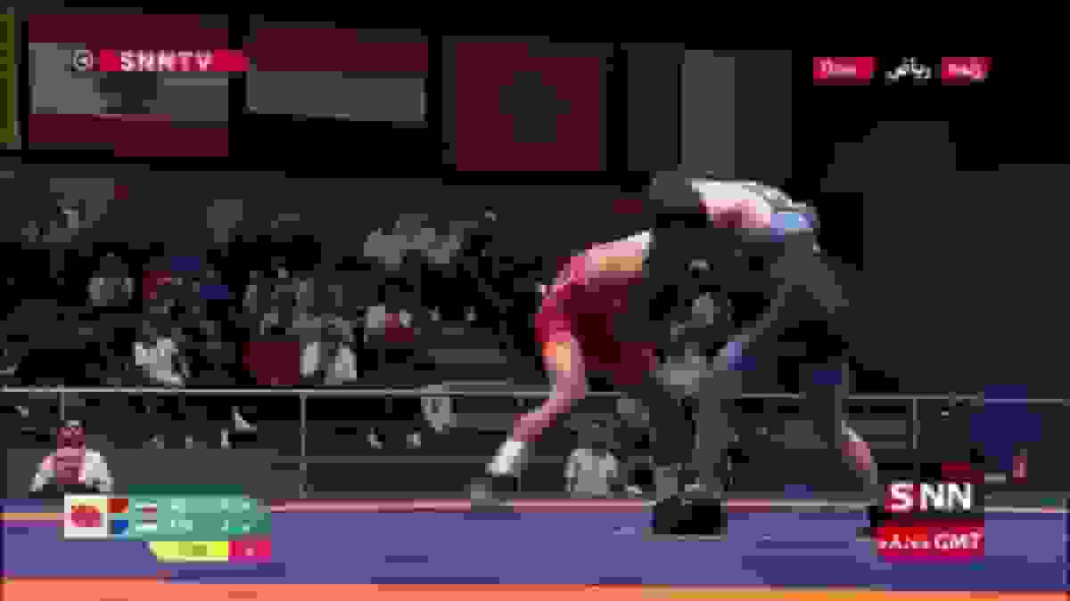 احمدی وفا به نیمهنهایی رقابتهای کشتی فرنگی بازیهای همبستگی کشورهای اسلامی رسید