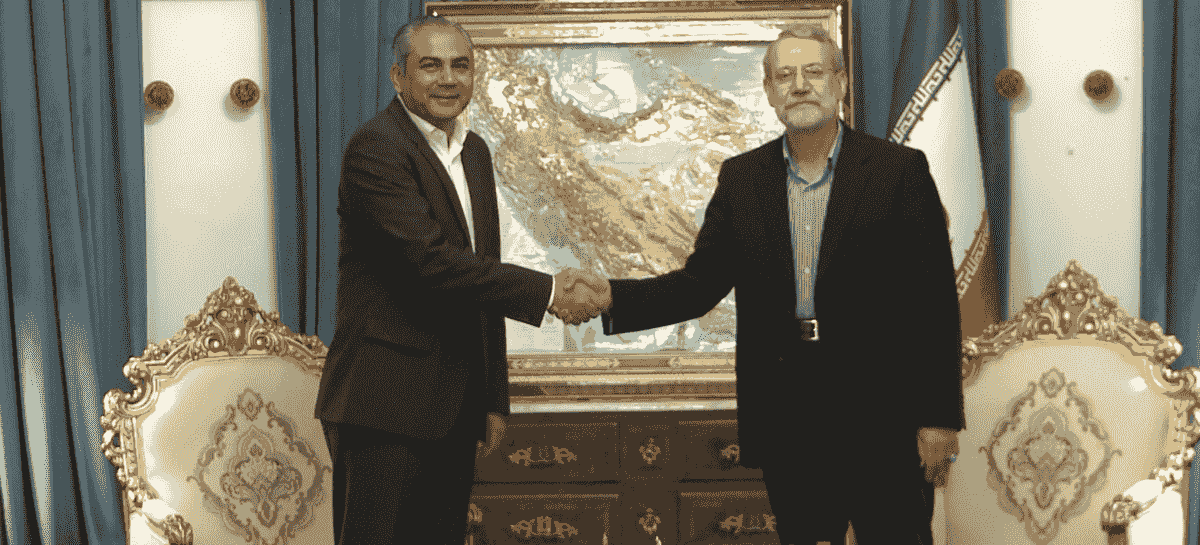 دیدار وزیر کشور پاکستان و علی لاریجانی