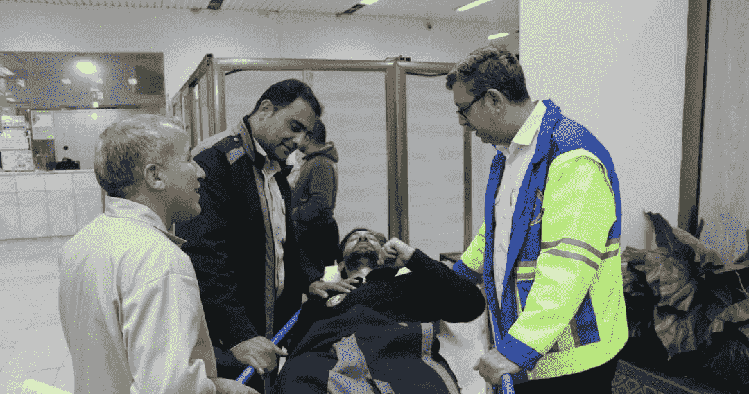 نجات جان شهروند توسط آتشنشان فداکار در کوه صفه اصفهان