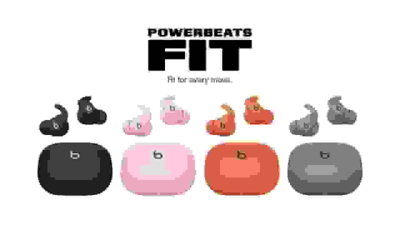 اپل از ایرباد Powerbeats Fit با طراحی انعطافپذیرتر و رنگهای جدید رونمایی کرد